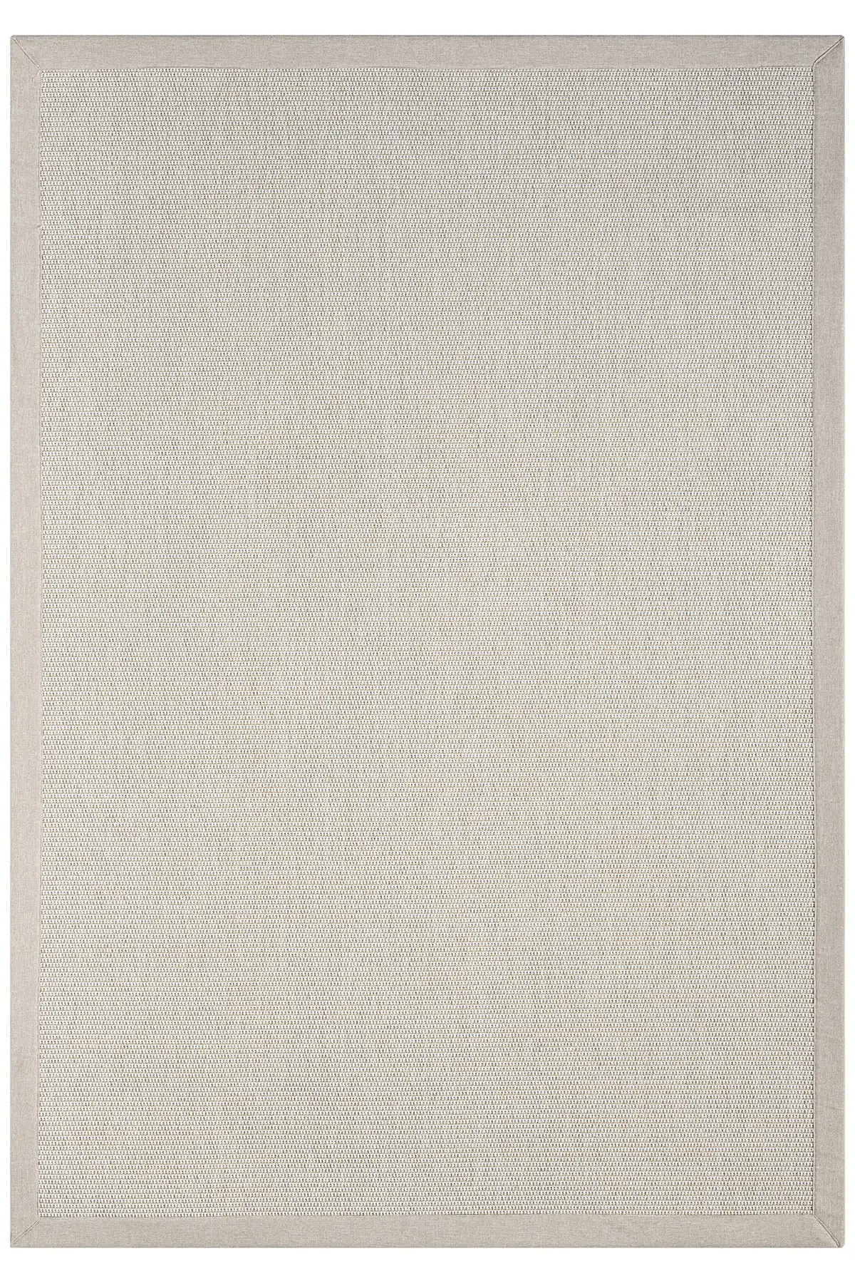 Bombay Krem Halı Bej Bordürlü Kolay Temizlenen Hasır Dokulu Sisal Halı 664