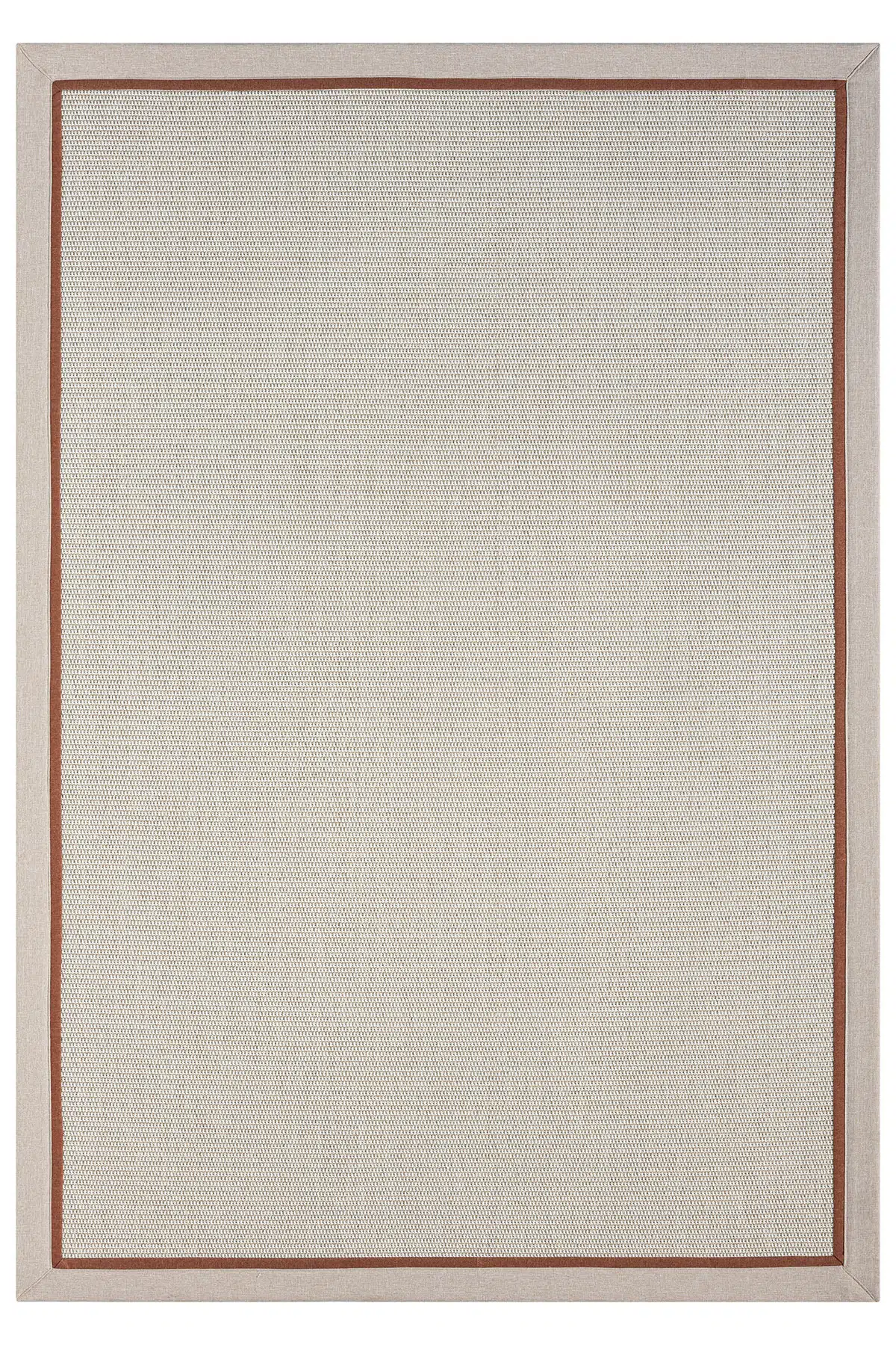 Bombay Krem Halı Bej Terra Bordürlü Kolay Temizlenen Hasır Dokulu Sisal Halı 664