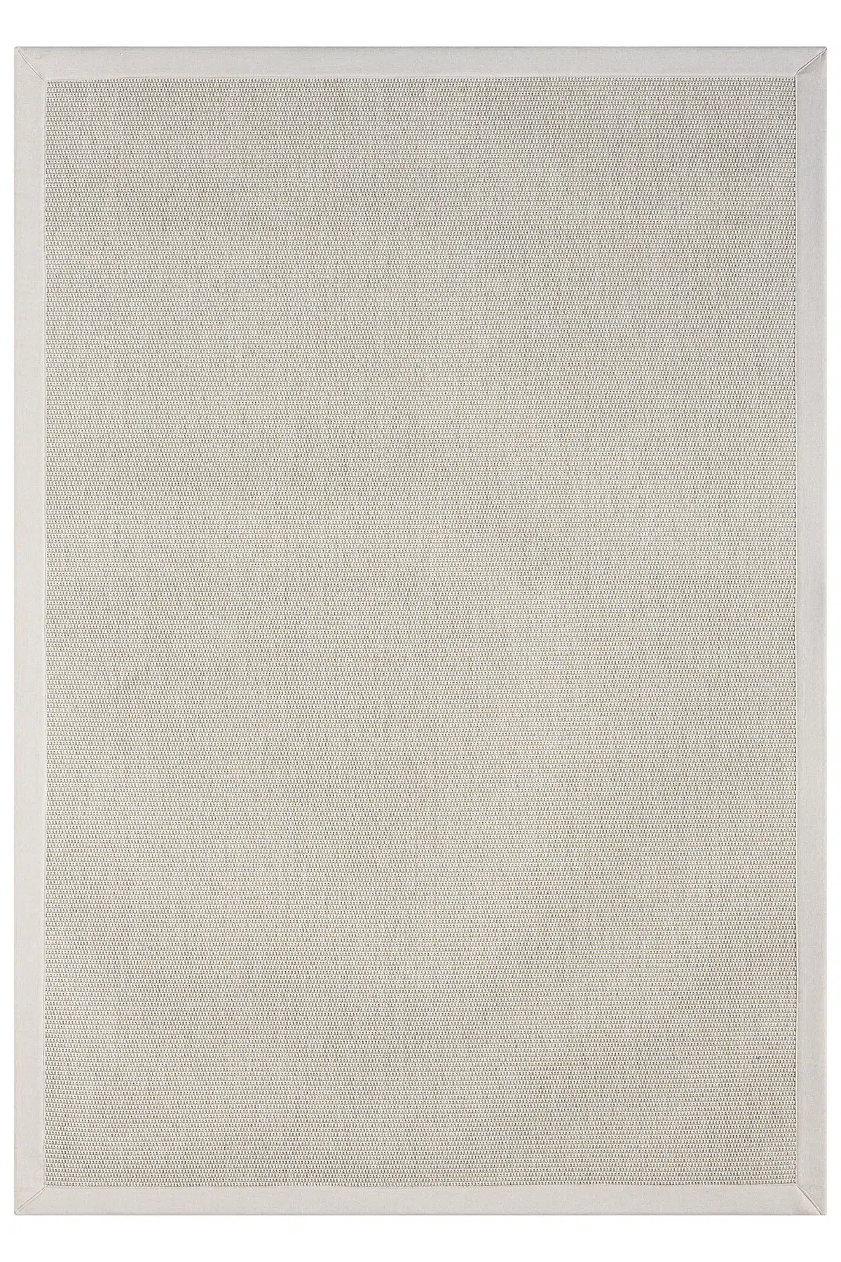 Bombay Krem Halı Krem Bordürlü Kolay Temizlenen Hasır Dokulu Sisal Halı 664