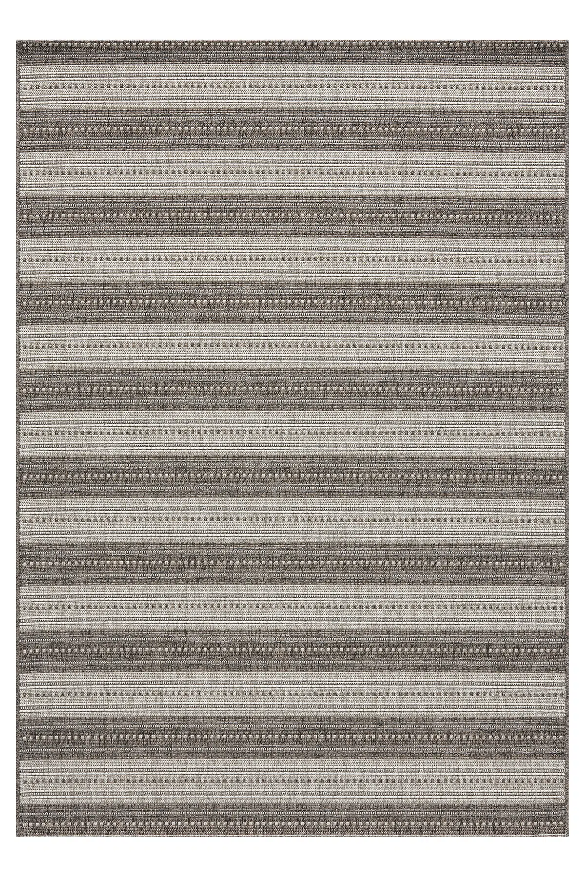 Etnik Antrasit Halı Salon Oturma Odası Çocuk Odası Yatak Odası Halısı 2552