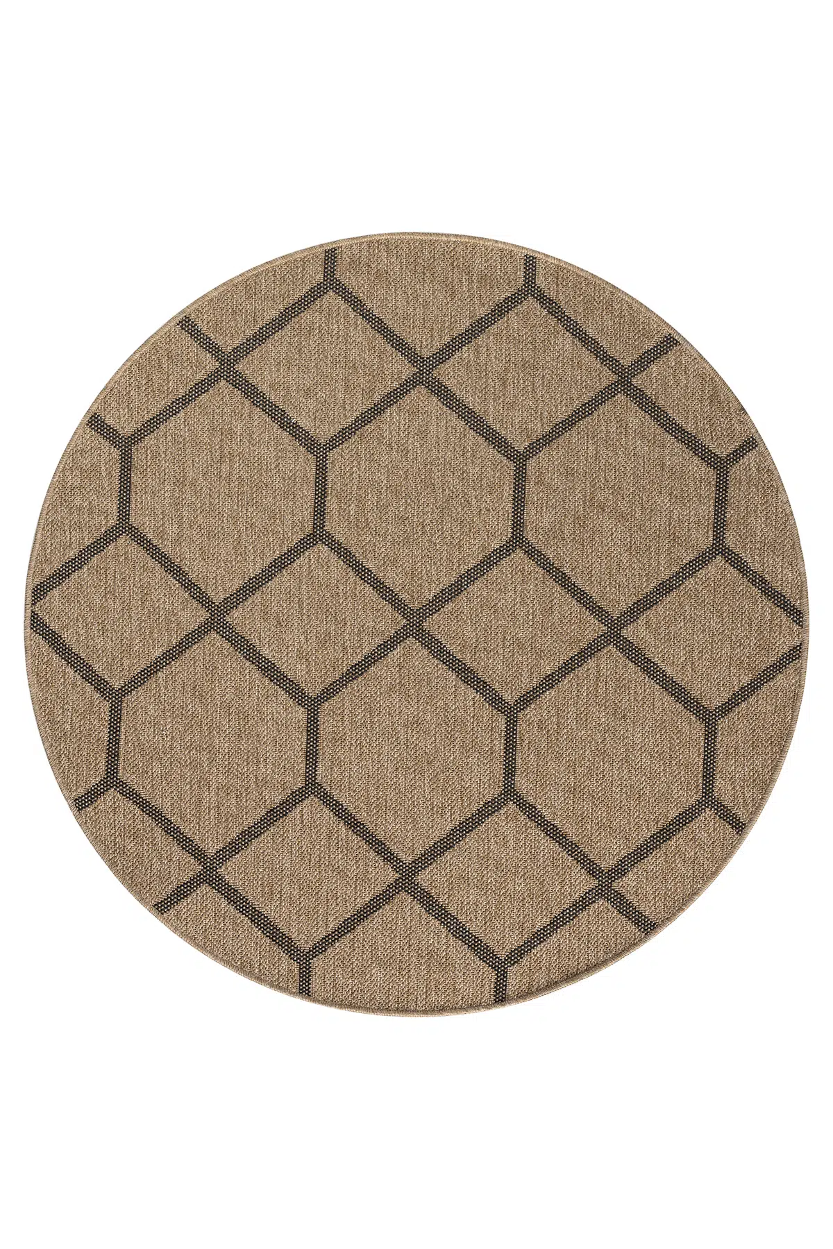  İndia Siyah Daire Halı Salon Oturma Odası Çocuk Odası Yatak Odası Halısı 669