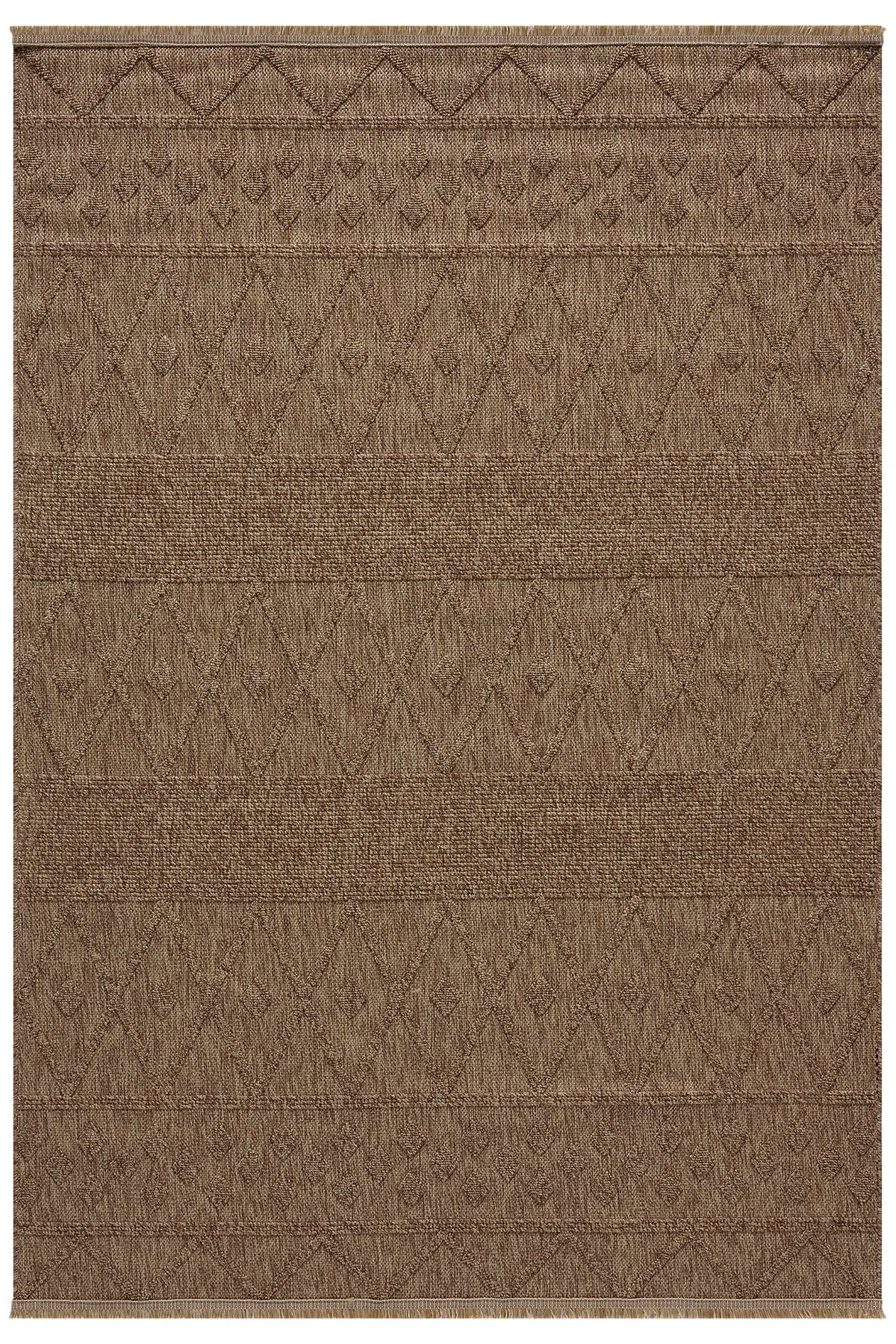 Loopy Kahve Halı Salon Oturma Odası Çocuk Odası Yatak Odası Halısı 620