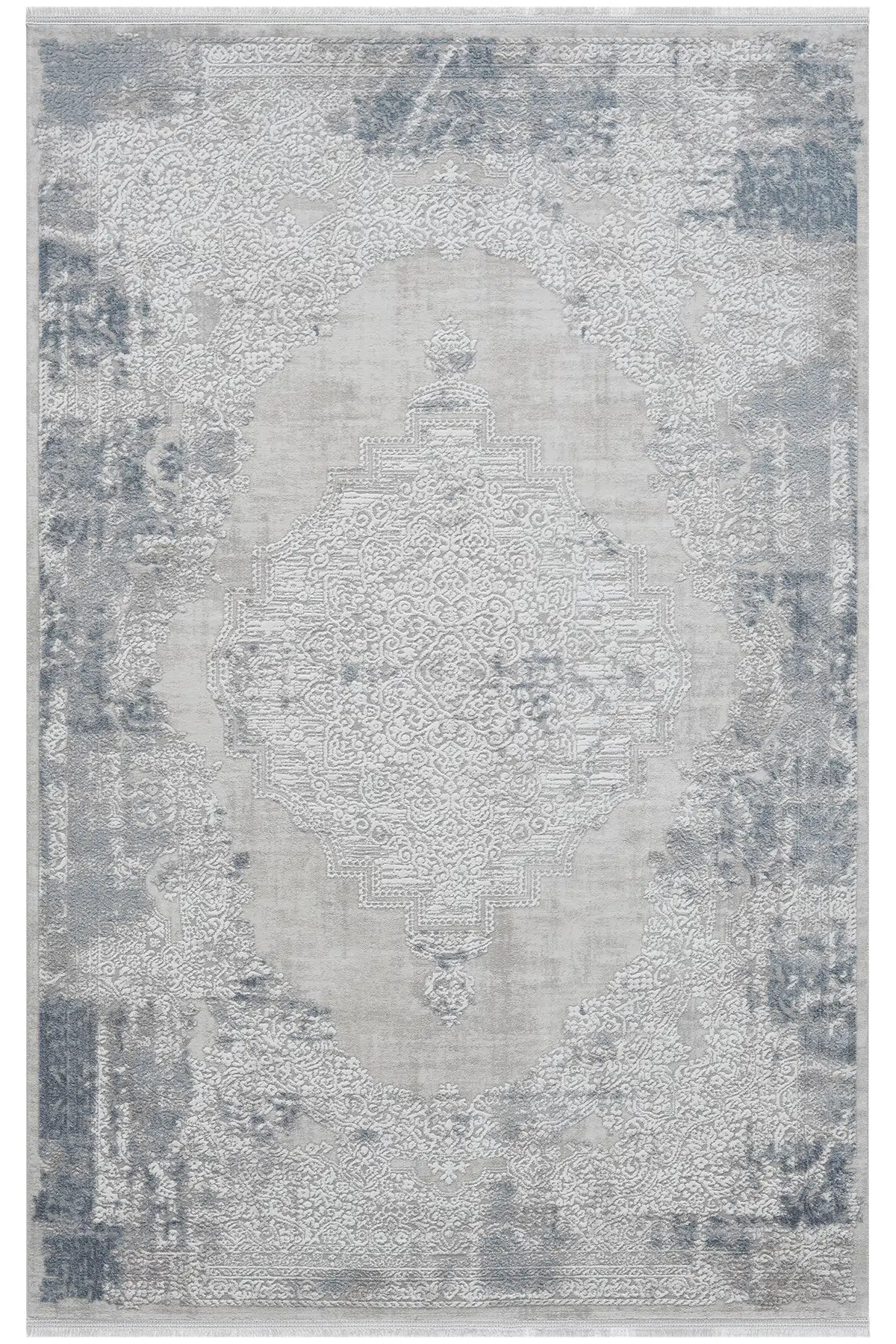 Maçka Mavi Halı Akrilik Halı Yumuşak Dokulu Salon Oturma Odası Yatak Odası Halısı 4002