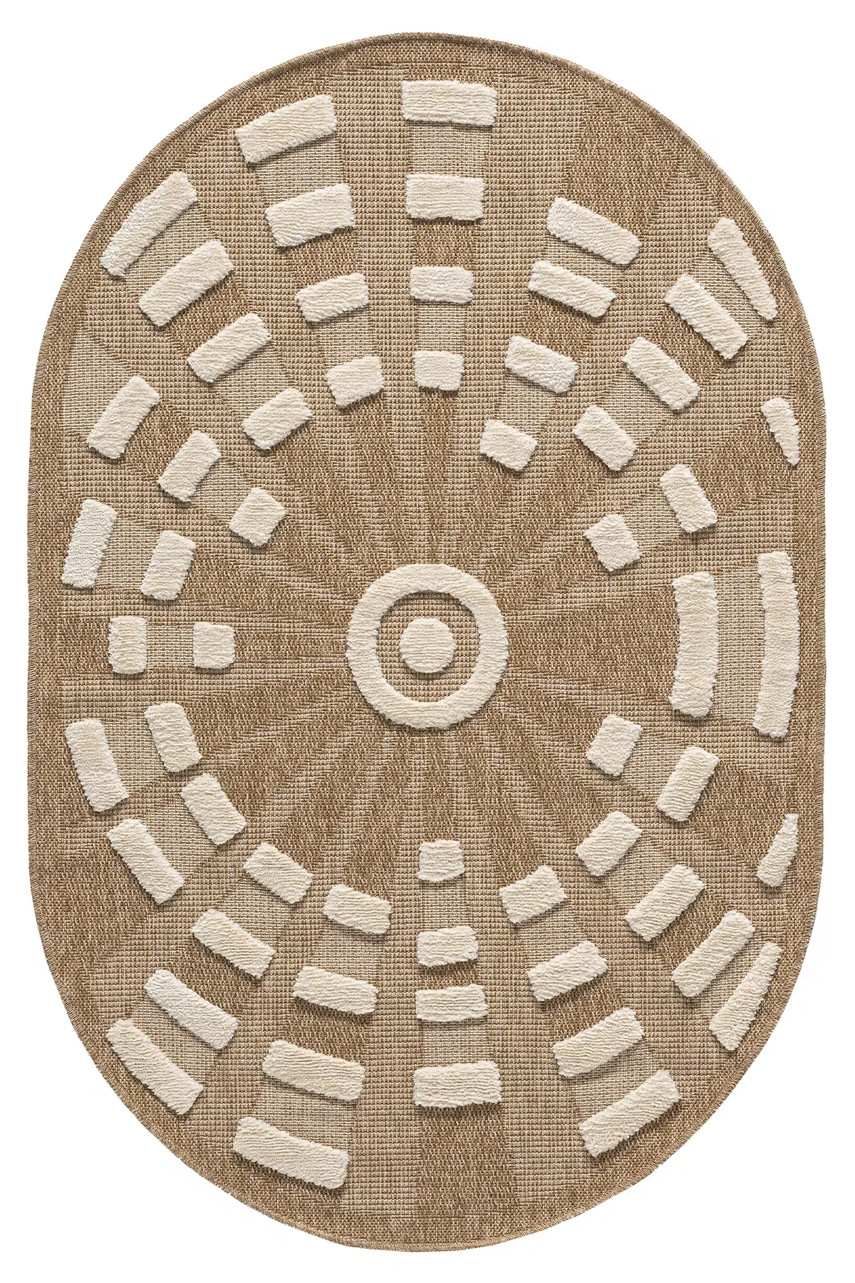 Marakeş Beyaz Oval Halı Salon Oturma Odası Çocuk Odası Yatak Odası Halısı 677O