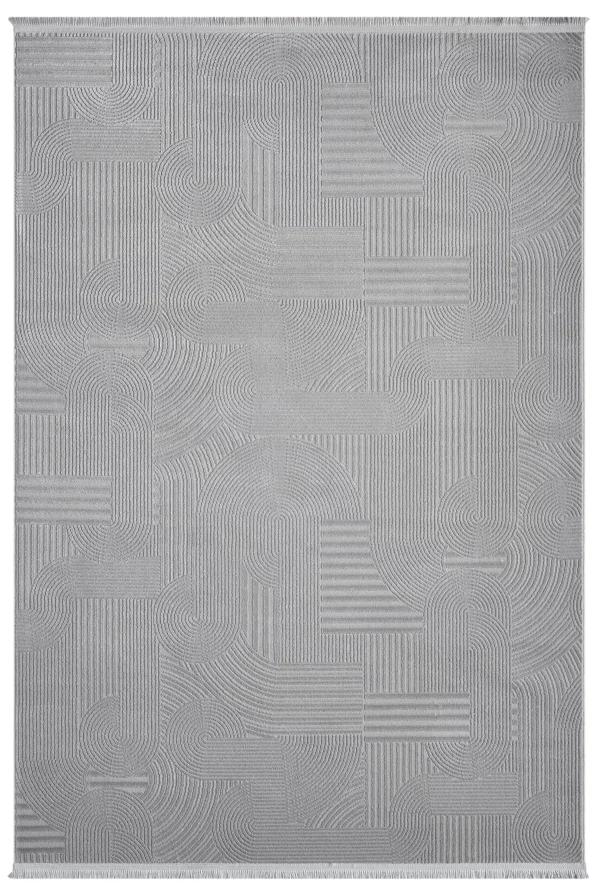 Mono Gri Halı Akrilik Halı Yumuşak Dokulu Salon Oturma Odası Yatak Odası Halısı 888