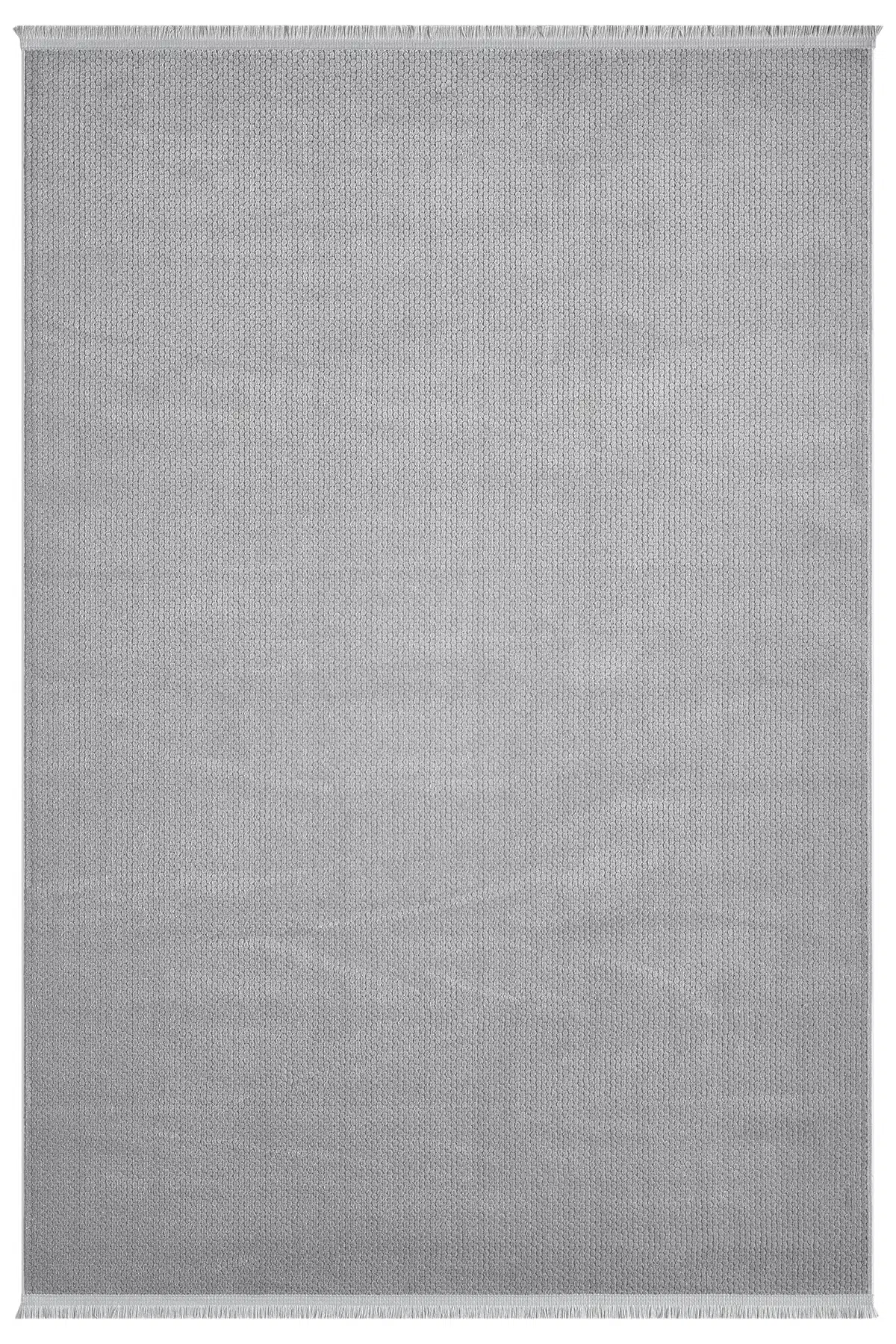 Mono Gri Halı Akrilik Halı Yumuşak Dokulu Salon Oturma Odası Yatak Odası Halısı 889