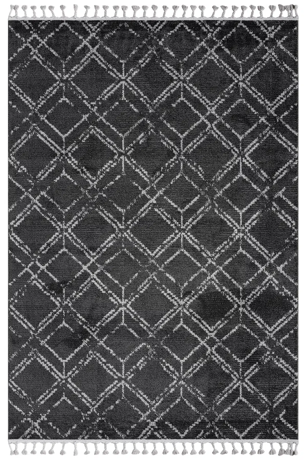 Puffy Antrasit Halı Salon Oturma Odası Çocuk Odası Yatak Odası Halısı 1006