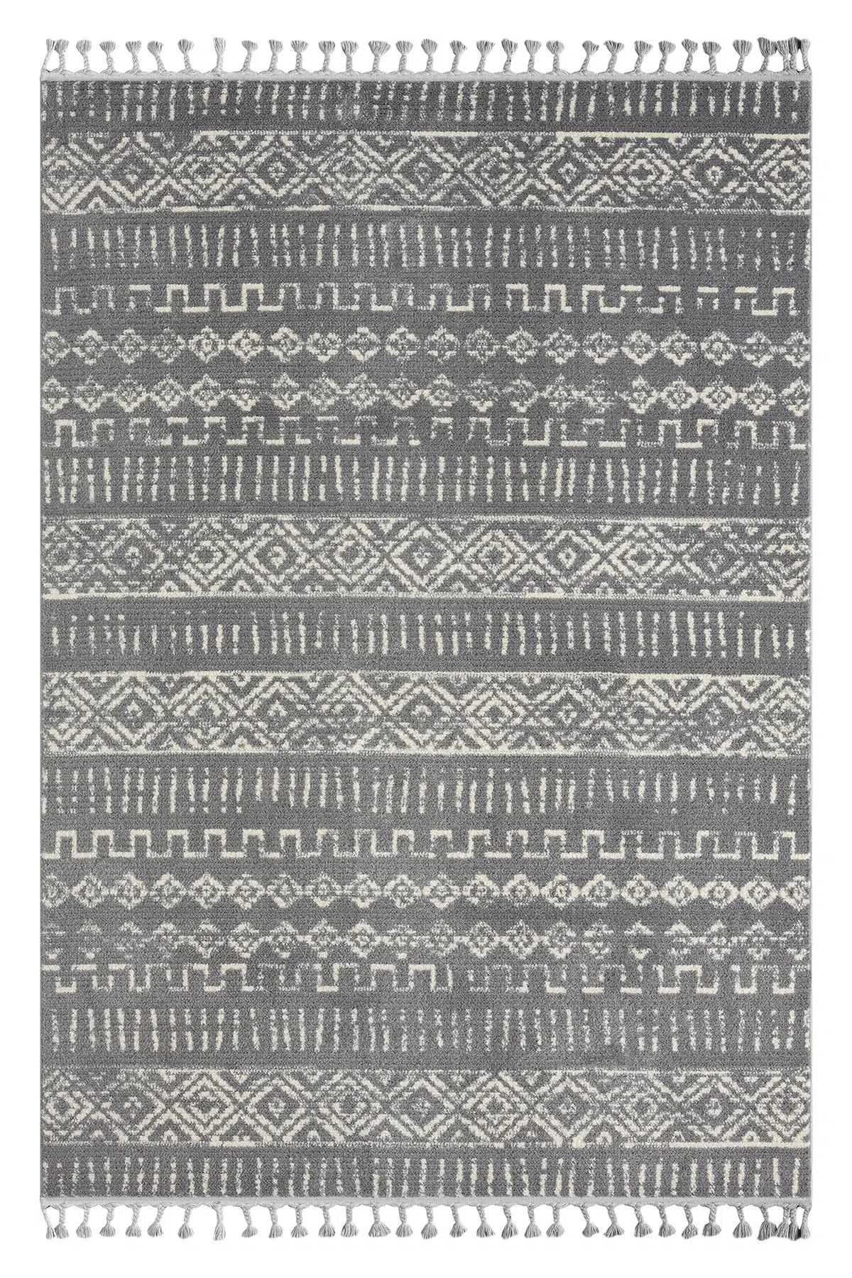 Puffy Krem Gri Halı Salon Oturma Odası Çocuk Odası Yatak Odası Halısı 1005