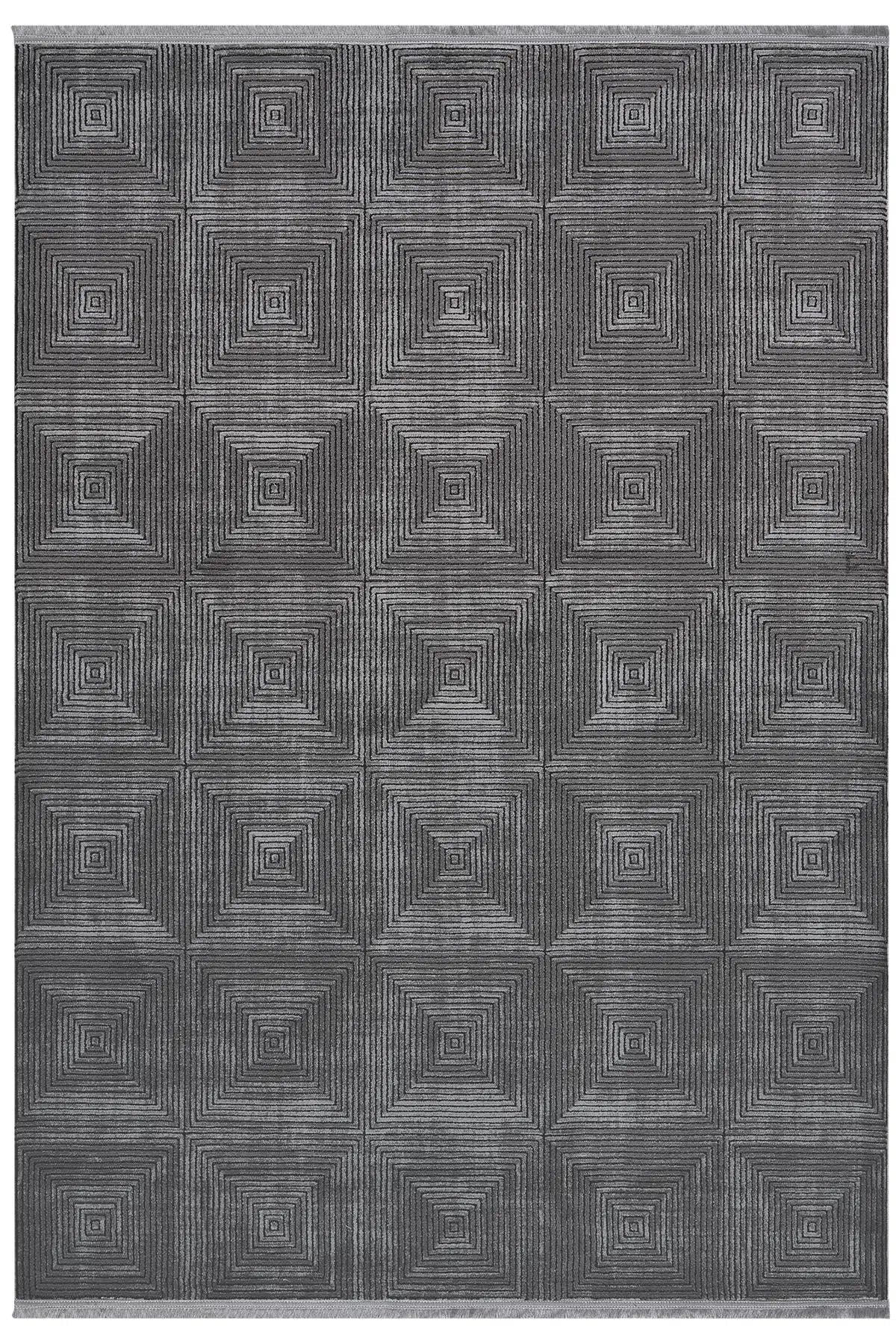 Roma Antrasit Halı Akrilik Halı Yumuşak Dokulu Salon Oturma Odası Yatak Odası Halısı 423