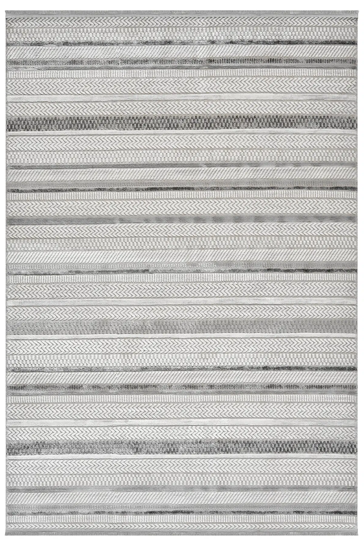 Roma Gri Halı Akrilik Halı Yumuşak Dokulu Salon Oturma Odası Yatak Odası Halısı 428