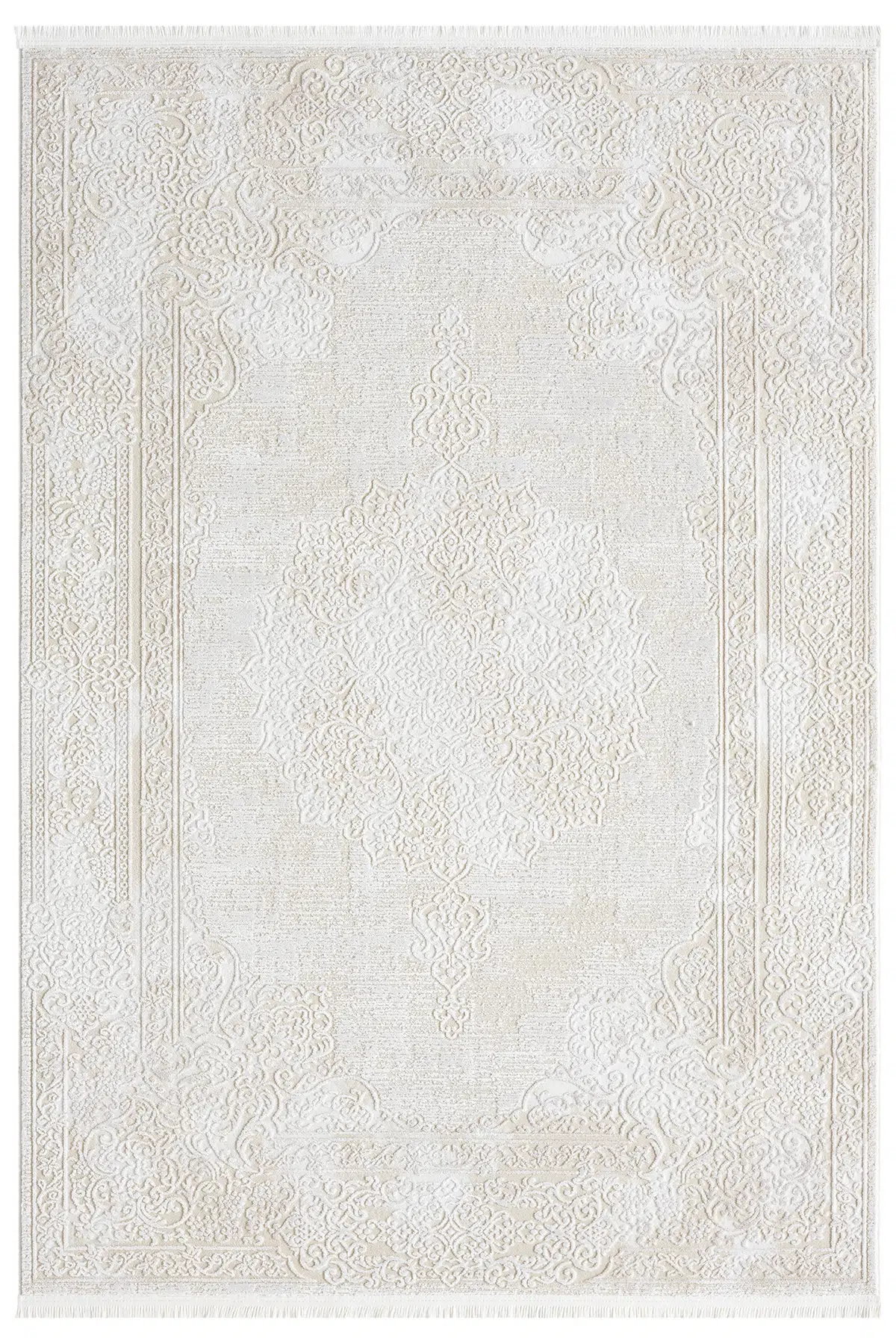 Vista Krem Halı Akrilik Halı Yumuşak Dokulu Salon Oturma Odası Yatak Odası Halısı 5122