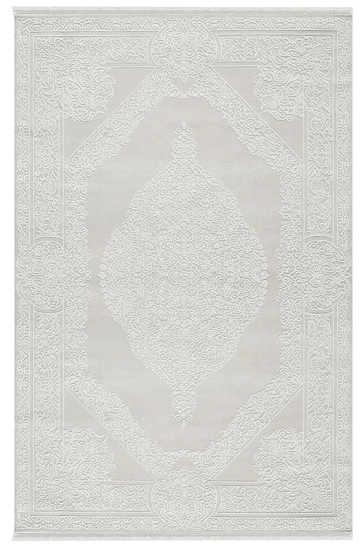 Viyana Beyaz Halı Akrilik Halı Yumuşak Dokulu Salon Oturma Odası Yatak Odası Halısı 2310