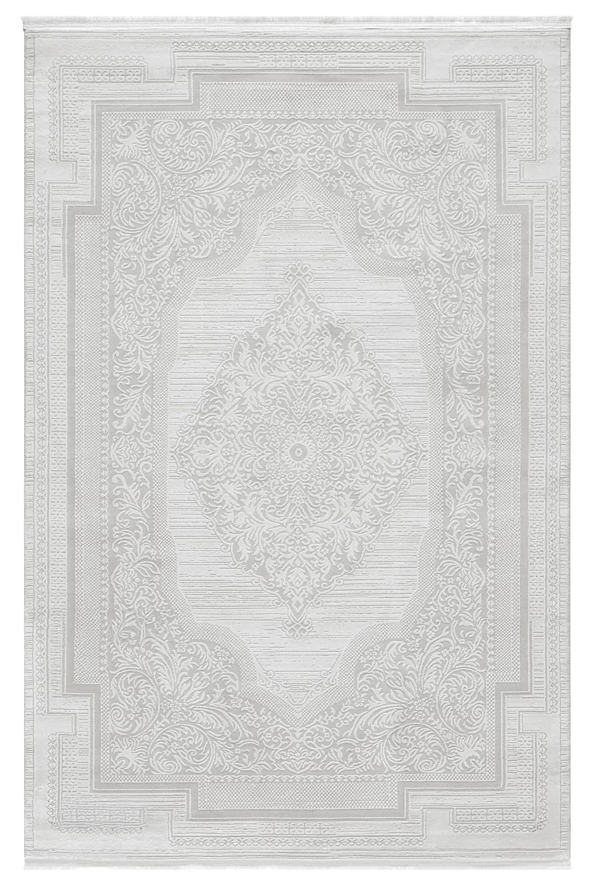 Viyana Beyaz Halı Akrilik Halı Yumuşak Dokulu Salon Oturma Odası Yatak Odası Halısı 2311