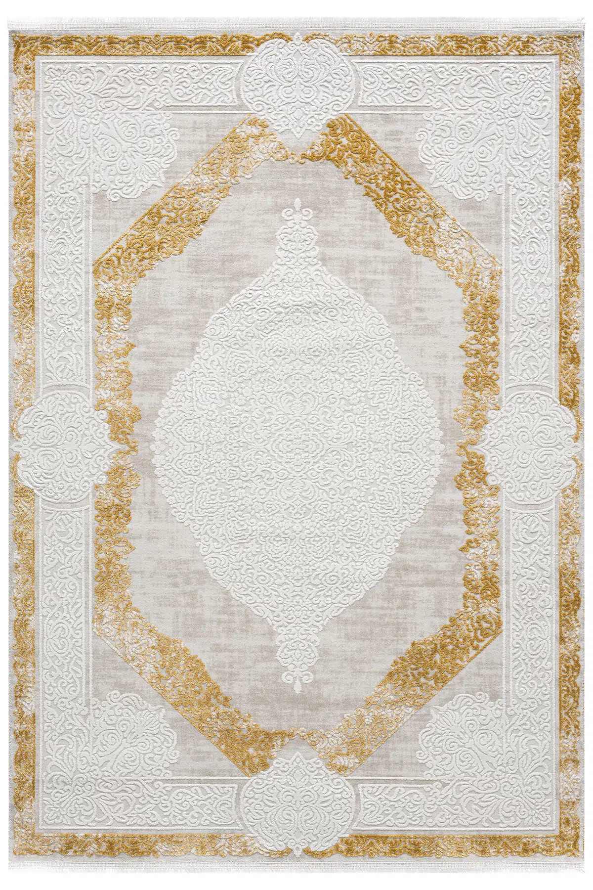 Viyana Sarı Halı Akrilik Halı Yumuşak Dokulu Salon Oturma Odası Yatak Odası Halısı 2310