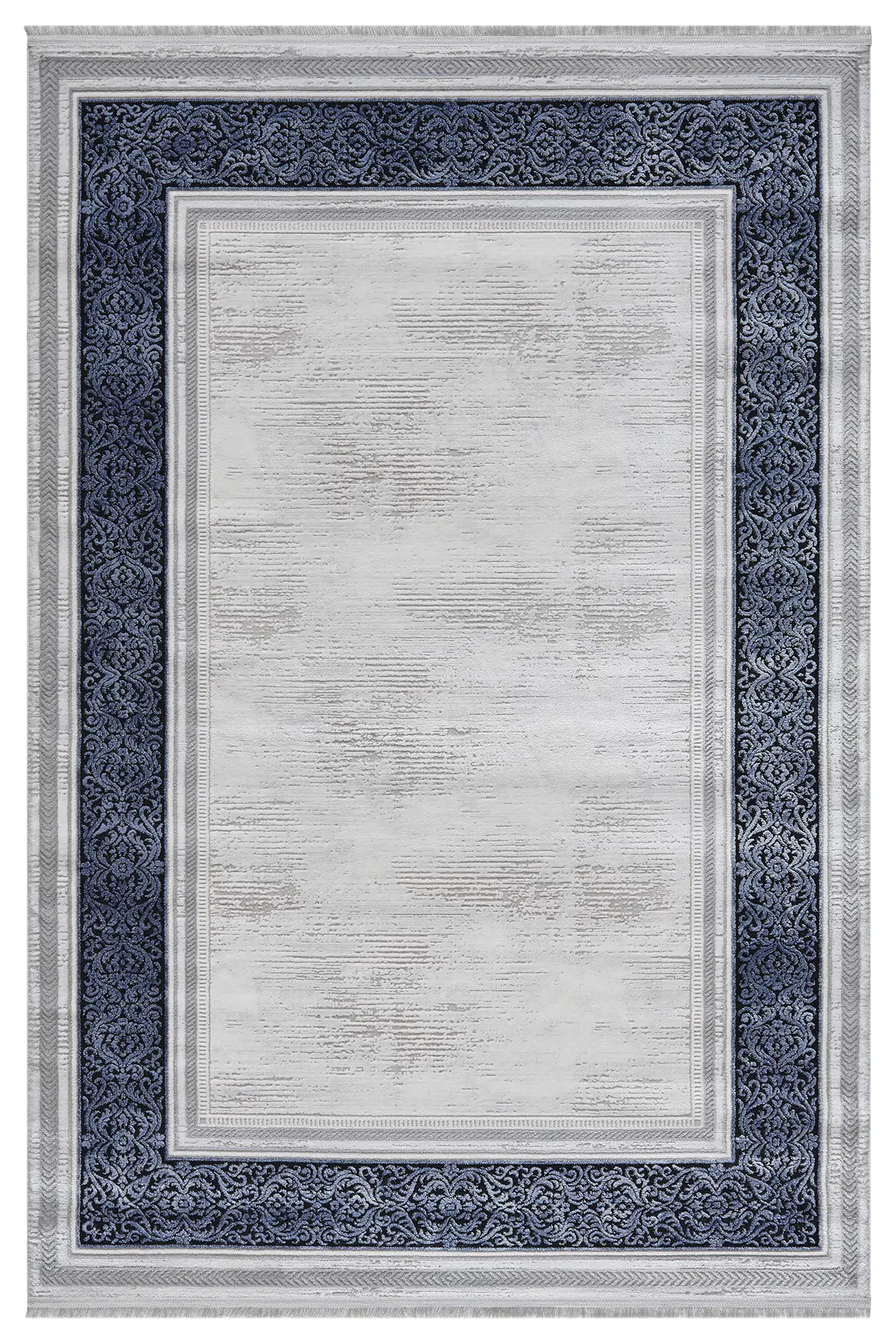 Zen Mavi Halı Akrilik Halı Yumuşak Dokulu Salon Oturma Odası Yatak Odası Halısı 7006